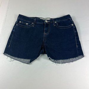 BKE Denim Shorts Women's 28 R Payton Blue Cut Off Frayed Hem Stretch Denim Jorts